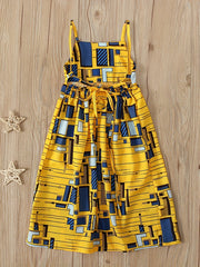 Bohemian Abstract Cami Princess Dress for Toddler Girls