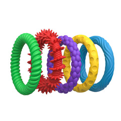 NeslGenc 5pcs Sensory Fidget Toys - Colorful Silicone Textured