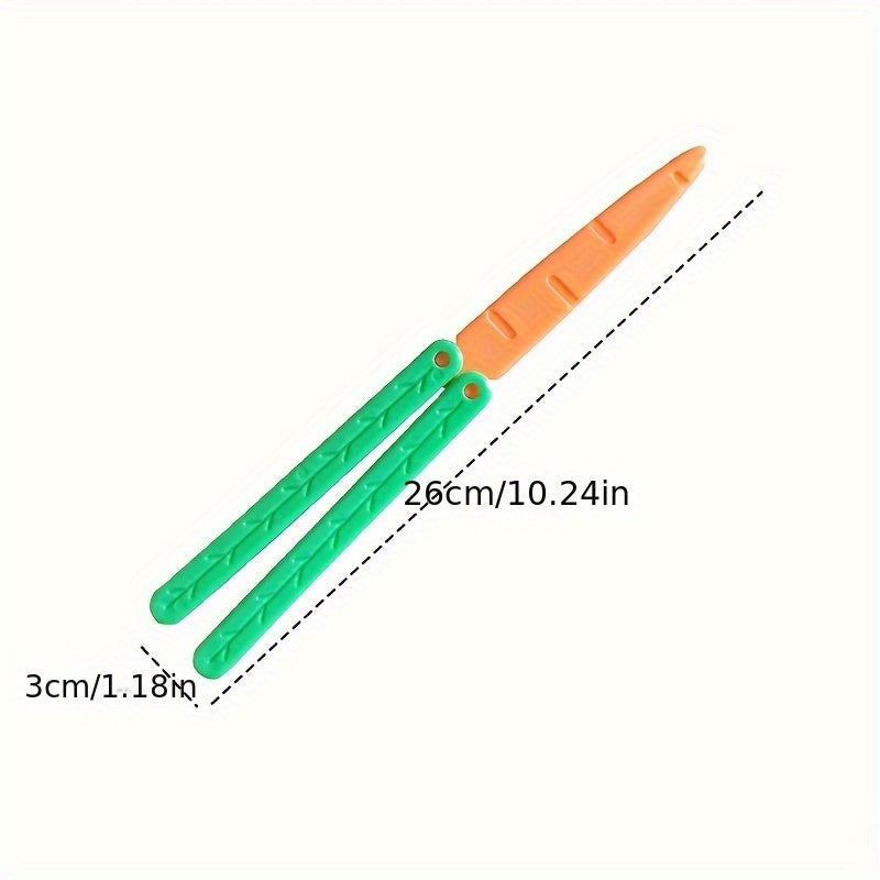 3D Radish Butterfly Gravity Carrot Decompression Toy