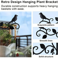 2pcs Hanging Flower Rack Two Birds Garden Flower Plants Supplies