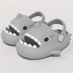 Girls Cartoon Shark House Shoes Indoor Slippers Lightweight Anti Slip Sandals