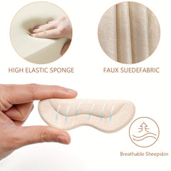 4D Sponge Heel Insoles Anti Wear Heel Stickers Thickened Heel Pad