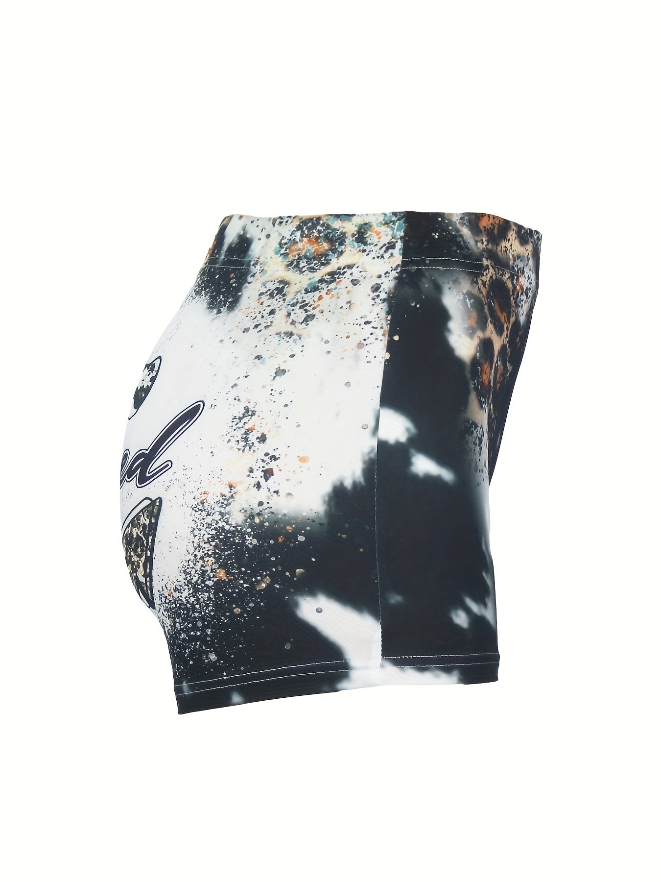 Western Style Shorts Women's Plus Anchor Art Letter Print
