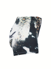 Western Style Shorts Women's Plus Anchor Art Letter Print