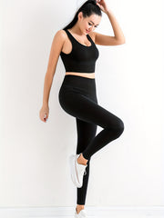 High Stretch Seamless Yoga Set with High Waist Activewear