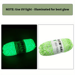 Glow In The Dark Yarn Mixed Polyester Luminous Yarn 50g Roll