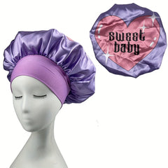 Y2K Satin Bonnet Women Sleeping Nightcap Headwear Lightweight Hair Bonnet