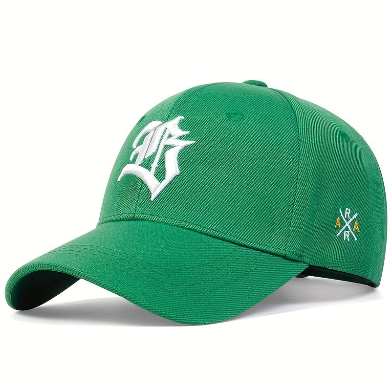 Men's Gothic Letter Baseball Cap Adjustable Casual Style Hat