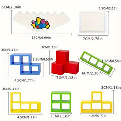 32pcs Block Jenga Game Fun Parent child Interactive Indoor Tabletop Game