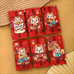 Dragon Year Red Envelopes Pack of 6