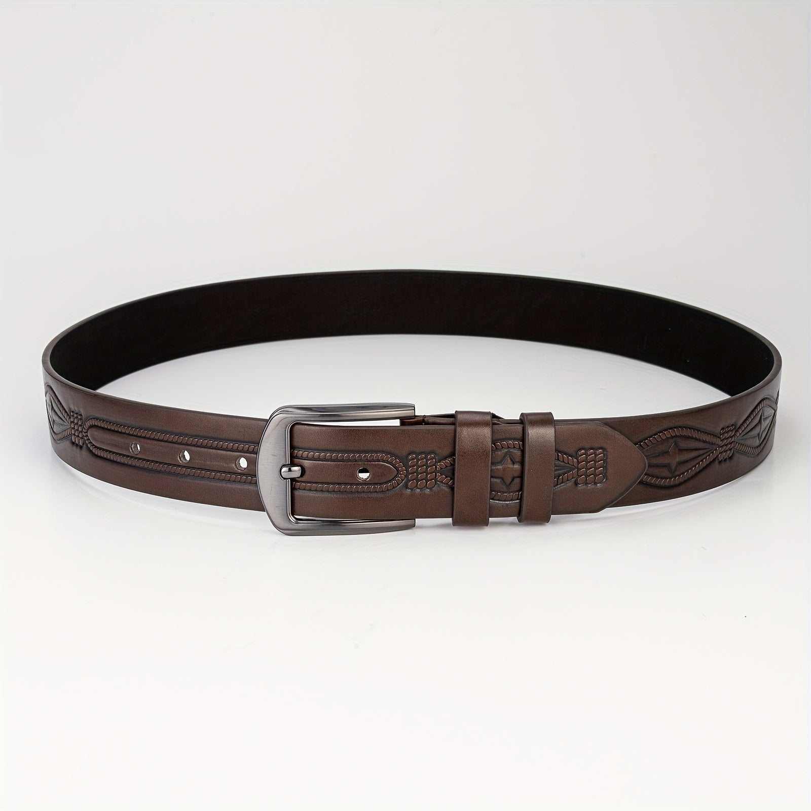 Men's Retro Buckle Belt for Pants Jeans