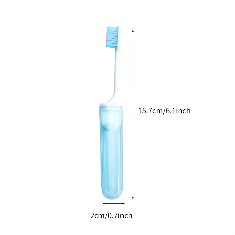 10pcs Disposable Travel Toothbrush Foldable Manual Portable