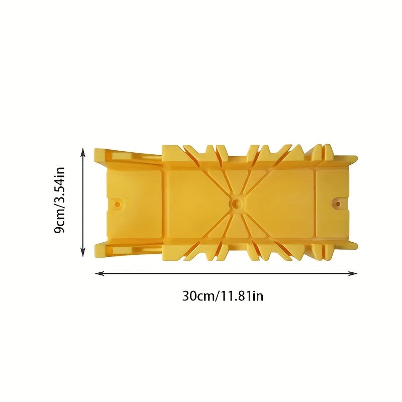 Wood Cutting Miter Saw Box 22.5 45 90 Degree Yellow