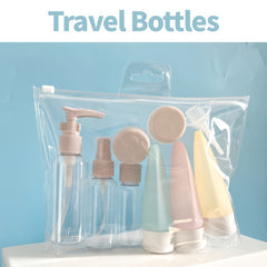 11pcs Travel Bottles Set Cosmetic Spray Toner Shampoo Shower Face