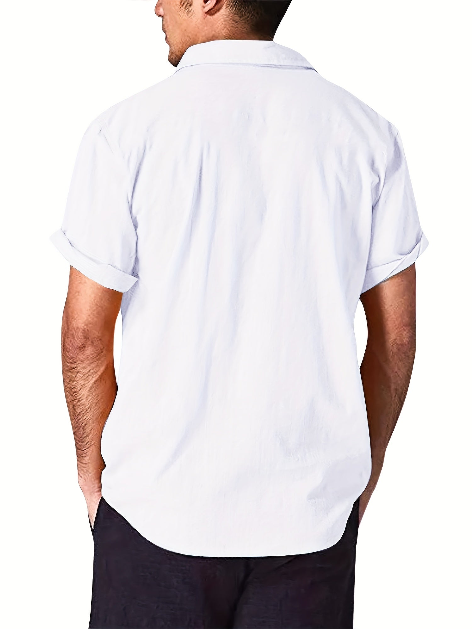 Men's Short Sleeve Casual Shirt for Summer Vacation Resort