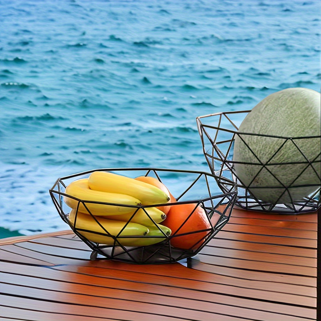 Fruit Basket Coffee Table Snack Plate Christmas Halloween Party Kitchen Storage