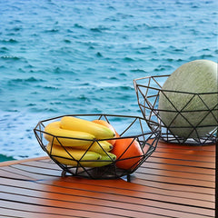 Fruit Basket Coffee Table Snack Plate Christmas Halloween Party Kitchen Storage