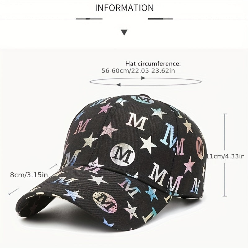 Letter Printed Baseball Cap Cotton Hip Hop Sunshade Dad Hat