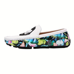 Men's Graphic Moccasin Loafer Shoes Non-slip Slip On Shoes