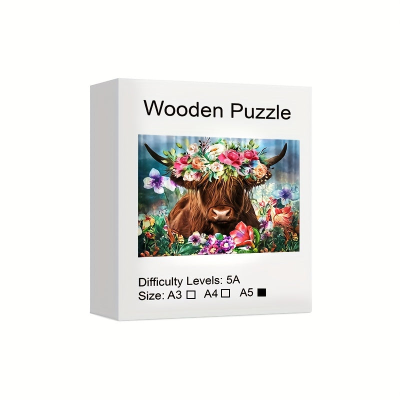 Creative Wooden Puzzles with Animal Fragments Stress relieving Christmas Game