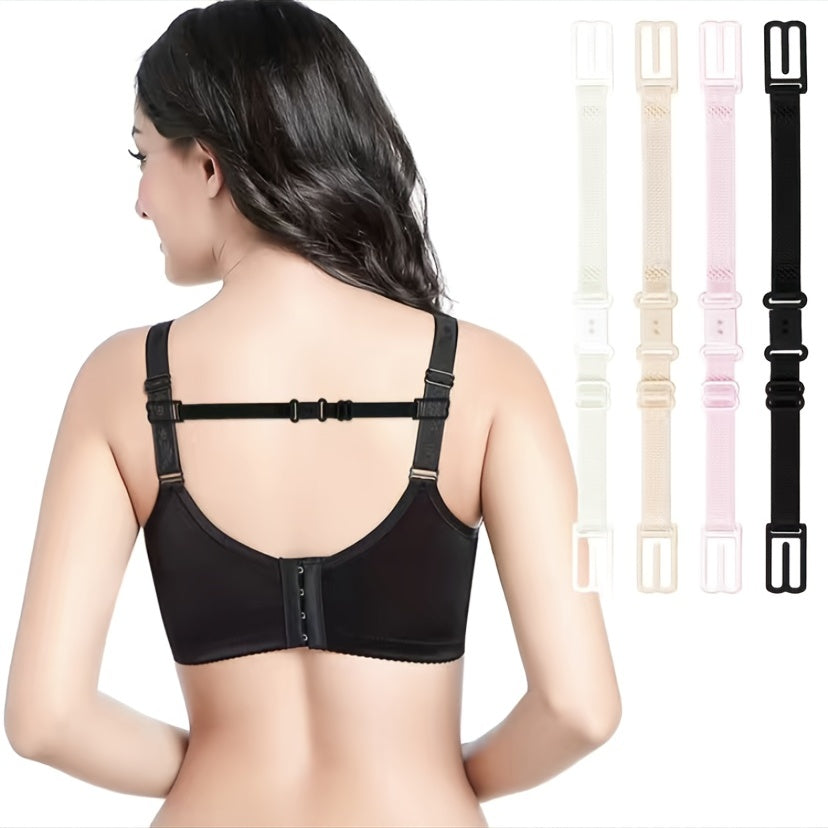 Adjustable Bra Strap Clips Elastic Shoulder Belt Buckle