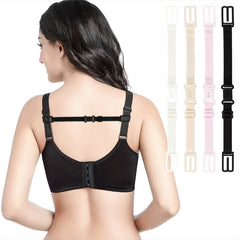 Adjustable Bra Strap Clips Elastic Shoulder Belt Buckle