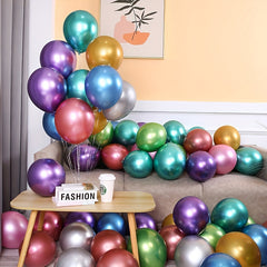 50pcs 12" Golden Metal Balloons Party Decoration Halloween Christmas Wedding