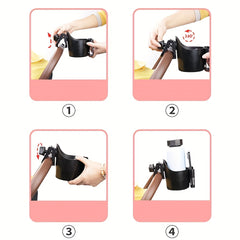 Stroller Cup Holder Baby Bottle Phone Holder