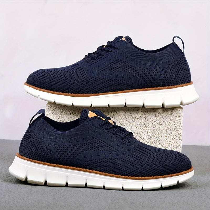 Men's Breathable Sneakers Non Slip Lace Up Shoes