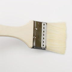 Wooden Handle Brush Soft Hair Barbecue Paint Baking Cleaning Flat Ash Brush