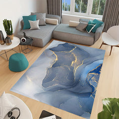 Modern Retro Area Rugs Abstract Living Room Floor Carpet Anti Slip Waterproof