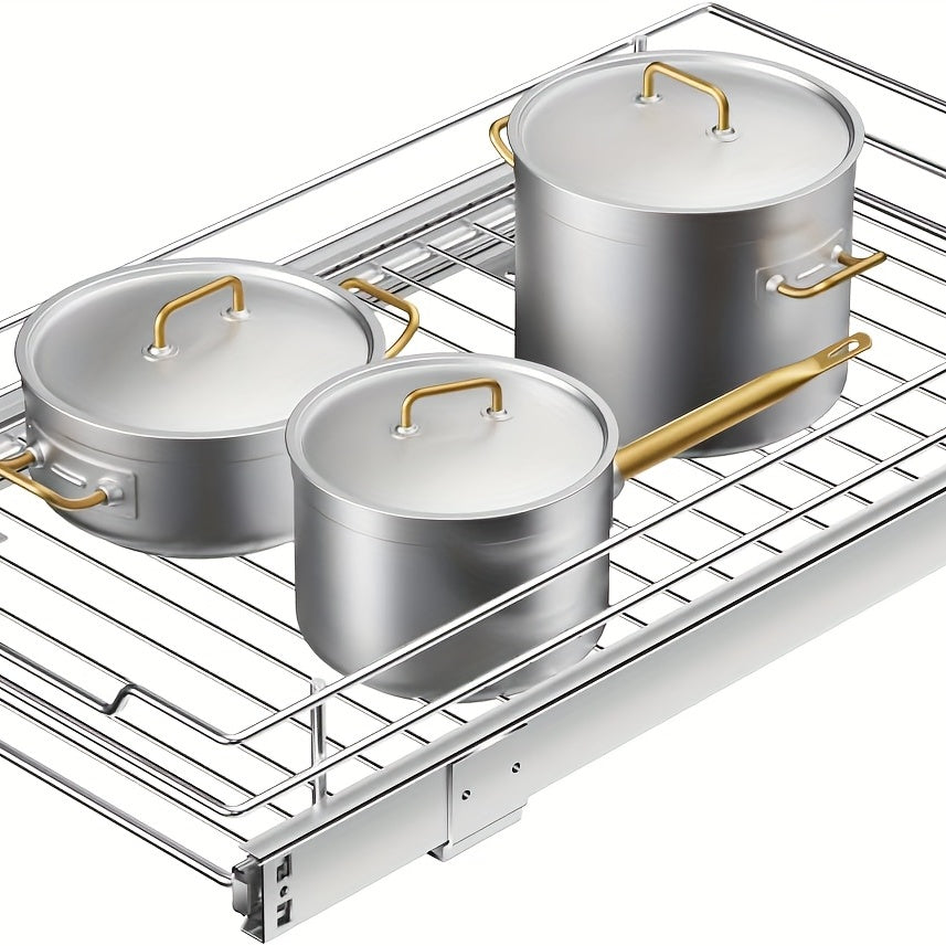 Heavy Duty Cabinet Pull Out Shelves - Slide Out Cabinet Organizer