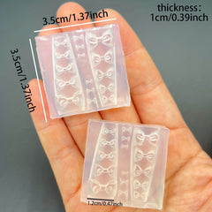 Bow Bowknot 3D Nail Art Charms Silicone Mold DIY Decorations