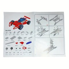 Metal Car Model Building Toys 166pcs Set for Kids