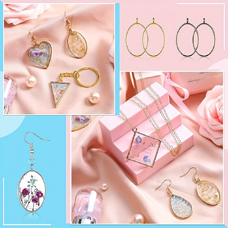 180pcs Open Bezels For Resin Jewelry Making Kit