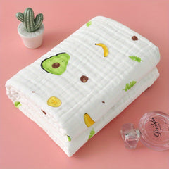 6 Layer Cotton Muslin Blanket Soft Breathable Throw Blanket