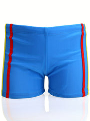 Boys Stripes Casual Swim Trunks Beach Vacation Kids Summer Clothes