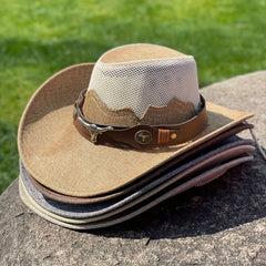 Breathable Sunshade Cowboy Hat for Outdoor Activities