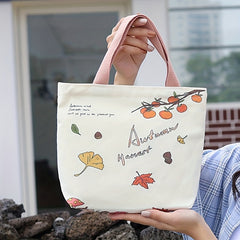 Cartoon Graphic Canvas Lunch Handbag Satchel Bag
