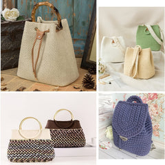 2pcs PU Leather Bag Bottom Holder Woven Bag Bottom DIY Handbag Oval