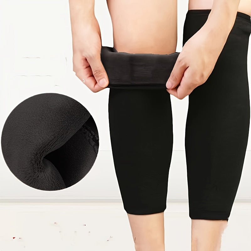 Winter Elastic Warm Knee Pads Thickened And Fleece Knee Pads