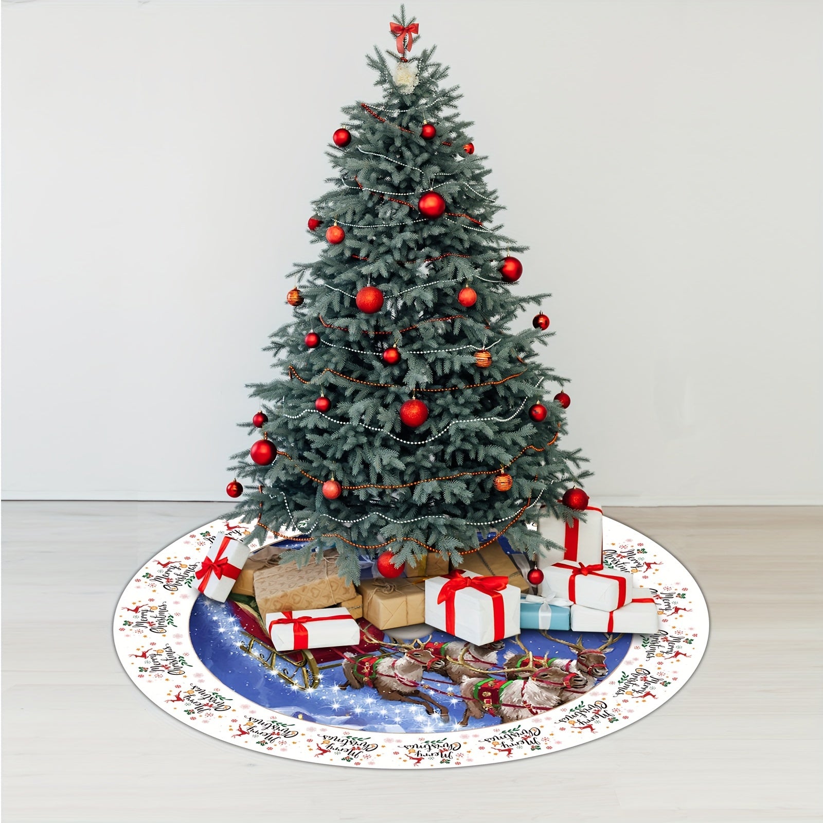1pc Christmas Tree Skirts 121 92 Cm Christmas Tree Skirt Christmas Decorations