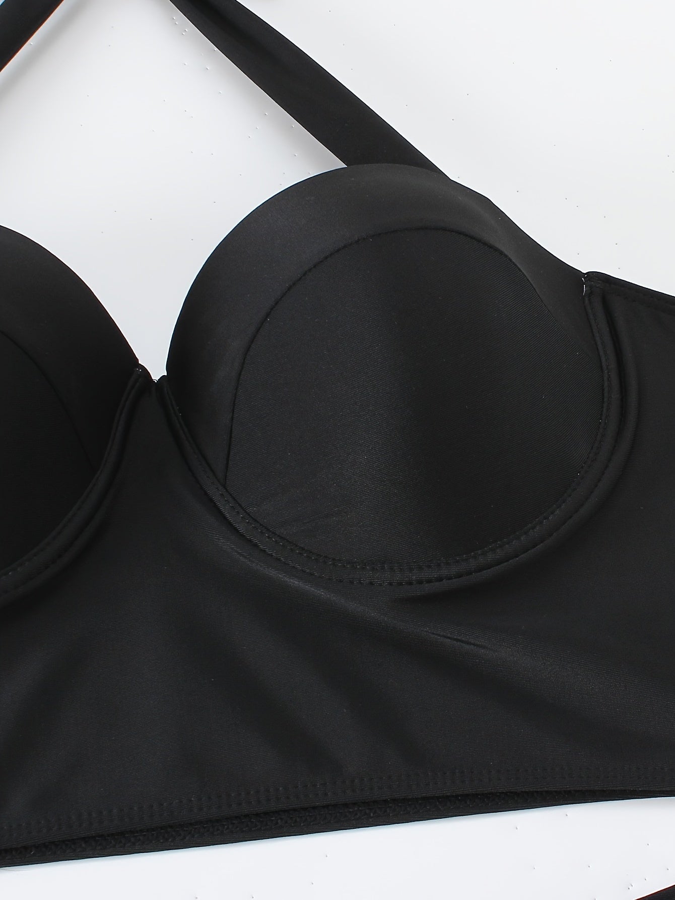 Molded Cup Halter Bra & Panty Bikini Set