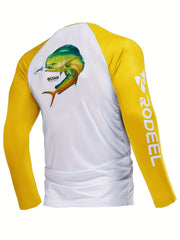 Men's UPF 50 Sun Protection Raglan Shirt for Fishing & Hiking