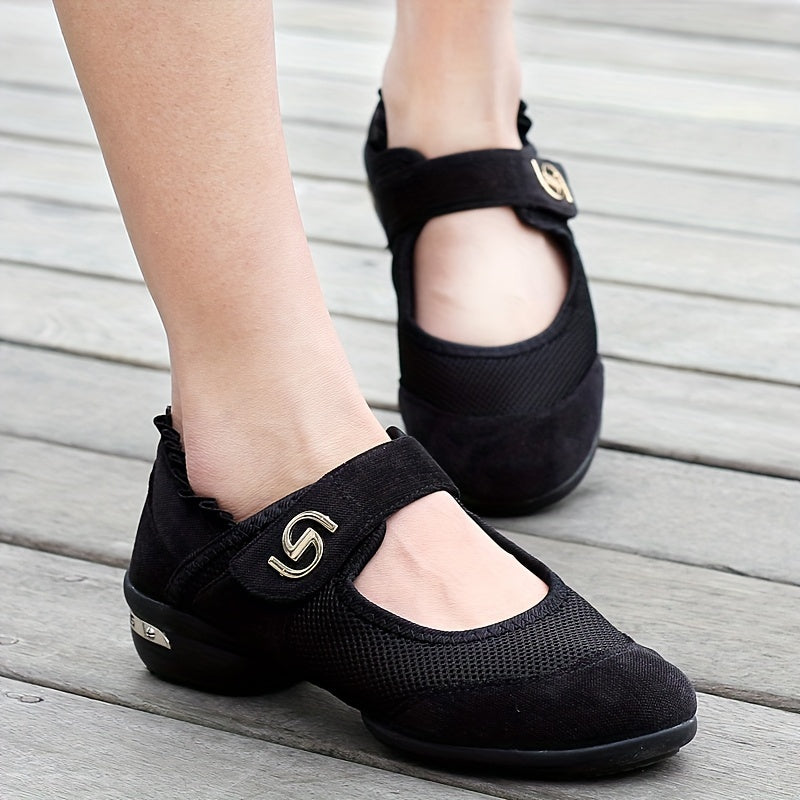 Women's Dance Shoes Rubber Soles Wear Resistant Anti Slip Training Shoes