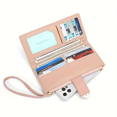 Personalized Women's Clutch Wallet with Snap Closure