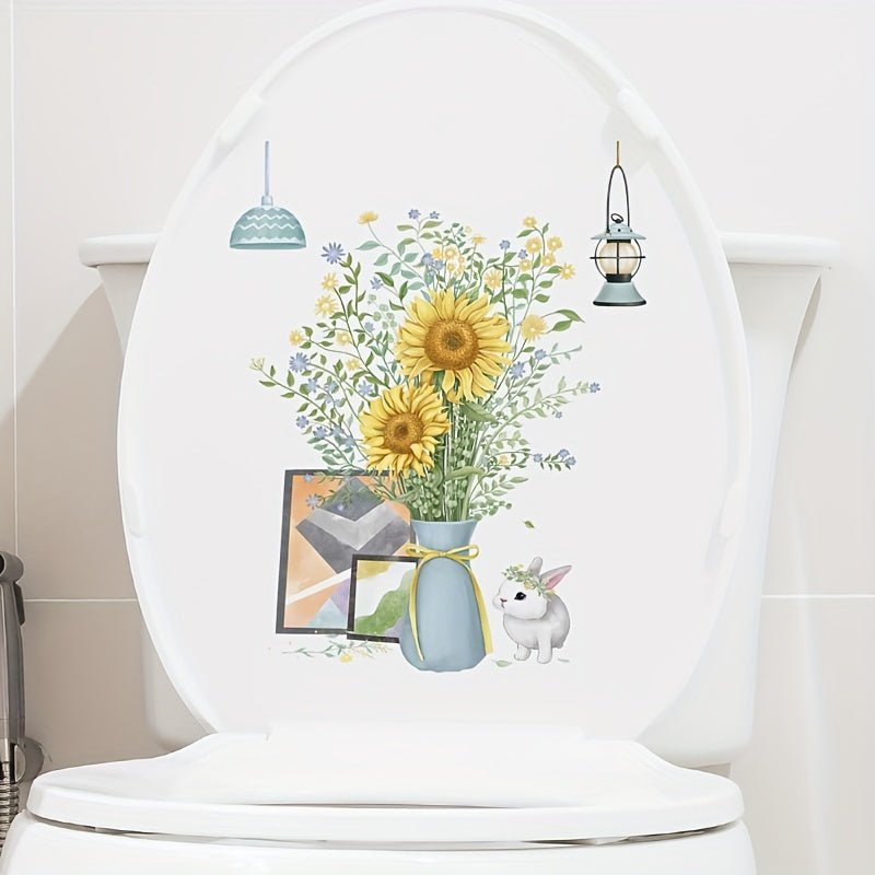 Home Decor Toilet Sticker Waterproof Removable PVC Sticker
