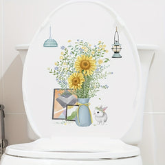 Home Decor Toilet Sticker Waterproof Removable PVC Sticker