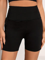 High Waist Butt Lifting Biker Shorts Slim Fit Workout Pants