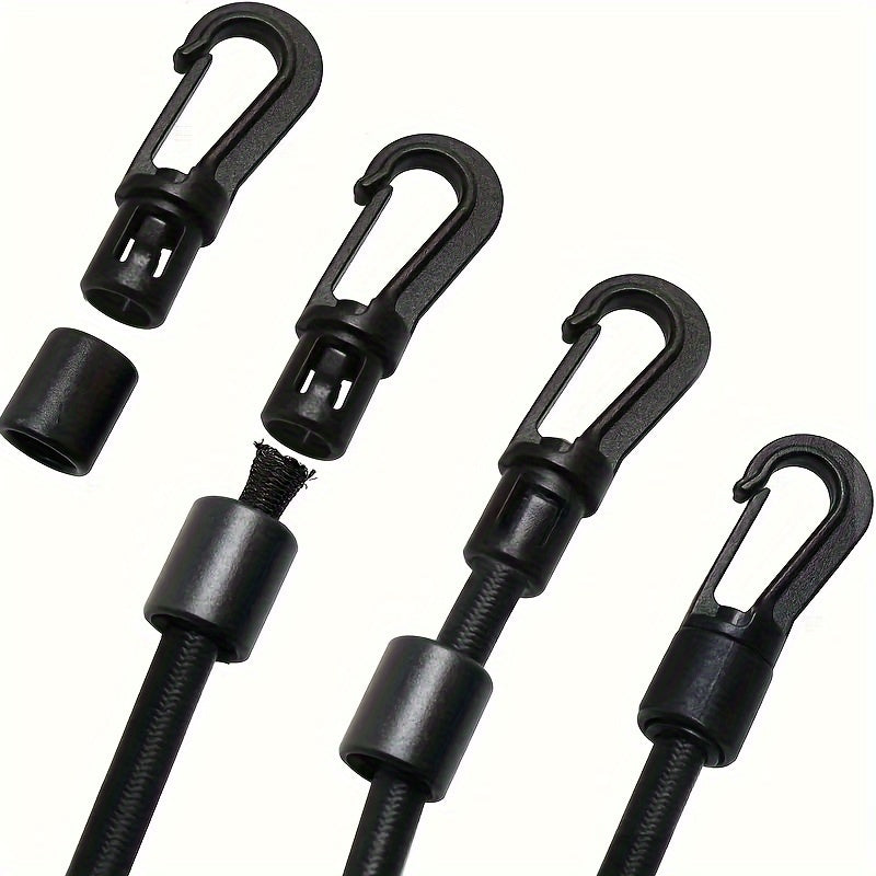 10-20 Pack 8mm Elastic Water Resistant Rope Hooks for Kayaks